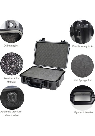 Pazly Su Geçirmez Abs Plastik Taktik Kutu Dış Mekan Alet Konteyneri Mühürlü Güvenlik Ekipmanları Çok Renkli