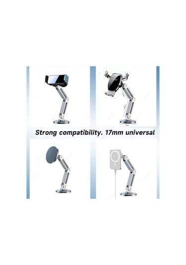 Metal Manyetik Araç İçi Telefonu Tutucu 360 Serbest Dönüş Magsafe Mıknatıslı Katlanabilir Telefon Tutucu