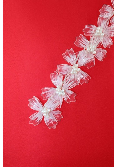 Çiçekli Sedef Gelin Tacı. Gelin Saç Aksesuarı. Nişan Saç Aksesuarı. Söz Nikah Kına Saç Aksesuarları