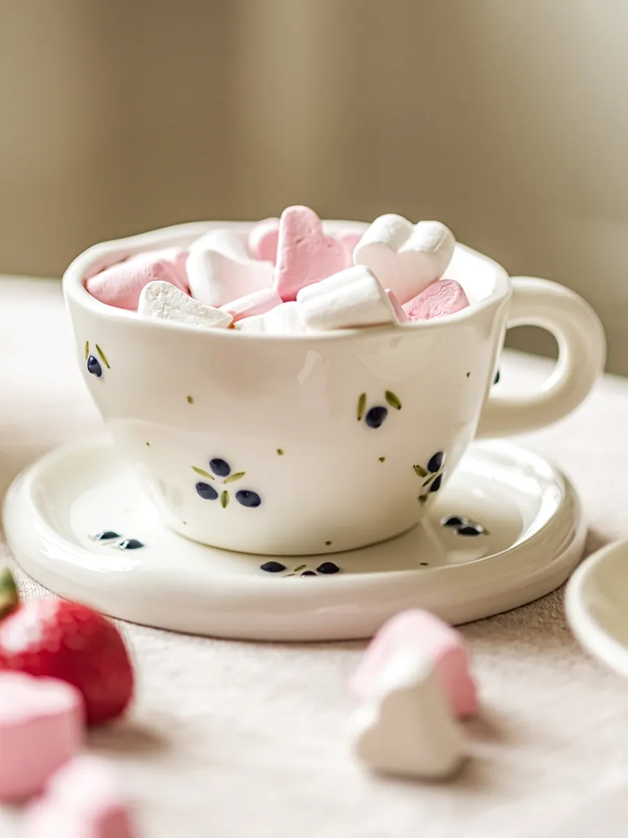 Roomi Seramik Çay Takımı 290 Ml, Fincan Ve Fincan Tabağı Seti 329390315 Sütlü