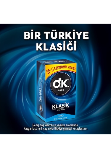 Okey Klasik Prezervatif 6 x 20'li