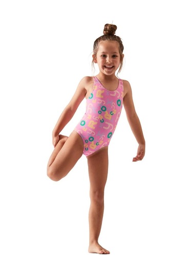 Roxy Erlx103093 Funny Bambino One Piece Kız Çocuk Mayo Pembe