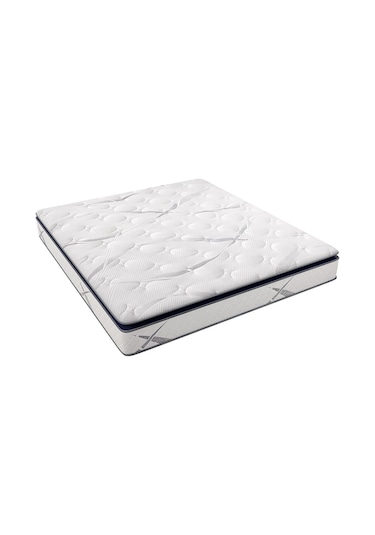 Aksviva Aqualis Çift Kişilik Pedli Paket Yaylı Yatak 30 Cm BEYAZ