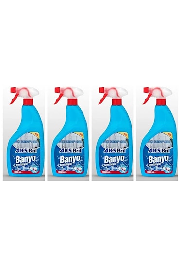 Aks Bril Banyo Temizleyici 1000 Ml 4 Adet 4'lü Set