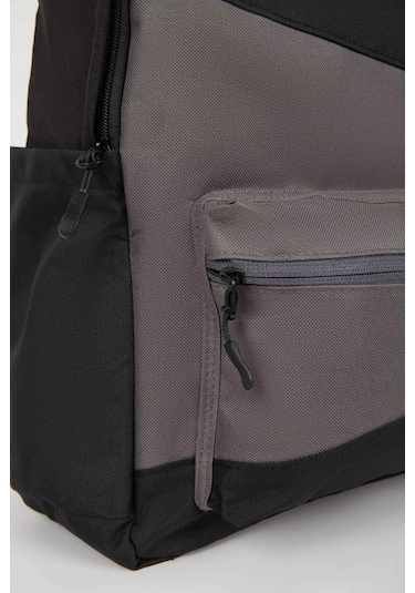 Defacto Unisex Su Geçirmez Kumaş Okul Sırt Çantası A9333AXNSBK27 Siyah