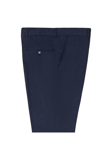 Süvari Lacivert Regular Düz Pantolon