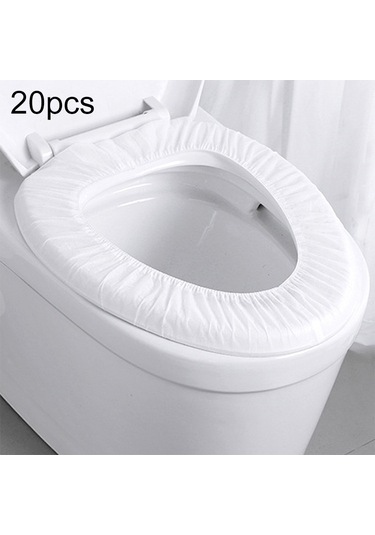 Sones 20 Adet Macun Taşınabilir Su Geçirmez Dokumasız Tek Kullanımlık Tuvalet Oturağı Örtüsü