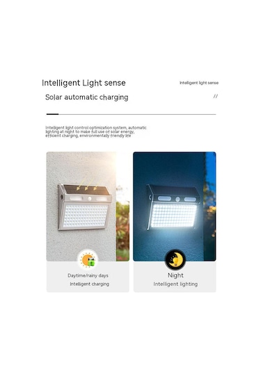 Cbtx Ds138 Güneş Enerjisi Işıkları Kapalı Dış Mekan Ip65 Su Geçirmez Aydınlatma Lambası Duvara Monte Işık - Beyaz Işık Diğer