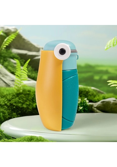 Willowhaven Indigo Yellow Küçük Boy Taşınabilir Kedi Köpek Tavşan Seyahat Su Şişesi Sızdırmaz Kayış