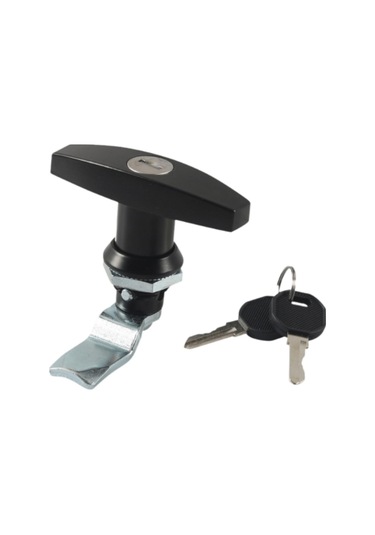 Homyl T Saplı Kilit Anahtarlı Alet Kutusu Araba Karavan Siyah