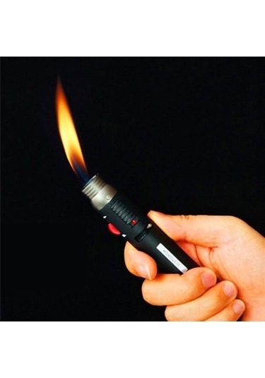 Tenfowee Taşra Faaliyetleri İçin Taşınabilir Metal Çakmak - 1300 Derece Ateş, Elden Kurtarır, Yakıt Olmadan Gönderim Siyah