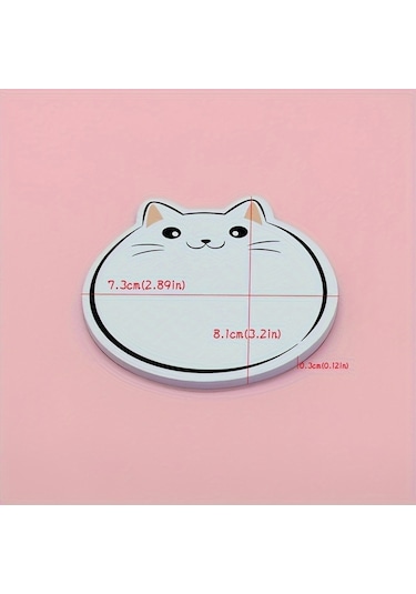 Kedi Yapışkan Notlar Uzaylı Çizgi Film Hayvanları Sevimli Yapışkan Ofis Öğrenci Malzemeleri