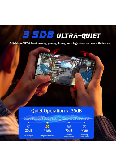 Yaozixa Oyuncu Ve Yayıncılar İçin 3'ü 1 Arada Manyetik Telefon Soğutucu - Hızlı Soğuma, Rgb Işıltısı, İphone/android/ipad Uyumlu, Taşınabilir Clip Ve Metal Plaka Tasarımı