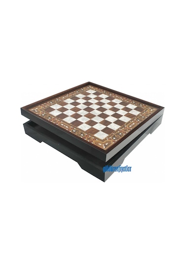 Star Vip Satranç Takımı - Büyük Boy 1. Kalite Satranç Seti Sedef