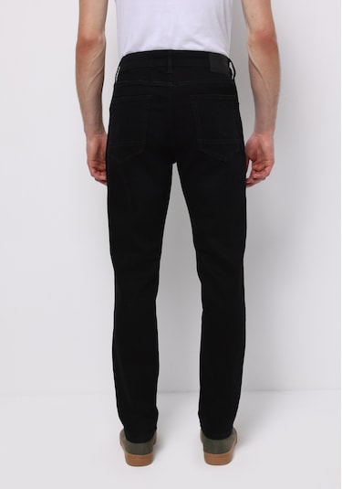 Colins Regular Fit Orta Bel Daralan Paça Erkek Black Black Denim Pamuklu Jean Pantolon Cl1071698 Q1.v1 Dn06270 Siyah