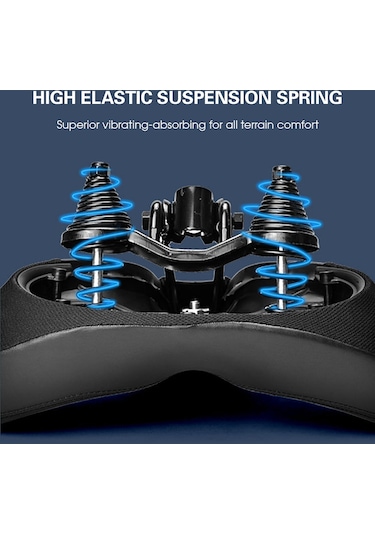 Geniş Bisiklet Sele Büyük Boy Bisiklet Koltuğu Rahat Y25091 Siyah Siyah