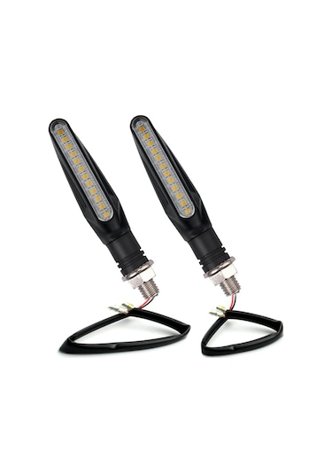 Techmaster Zxd-04 12V Su Geçirmez Motosiklet Led Çakarlı Sinyal Lambası