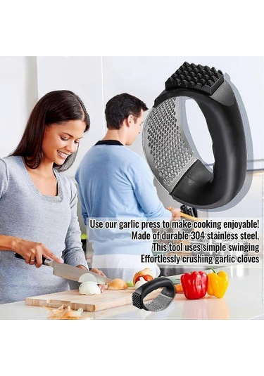 Sarımsak Presi Paslanmaz Çelik Sarımsak Presi Salıncaklı, Ev Tipi Çok Renkli