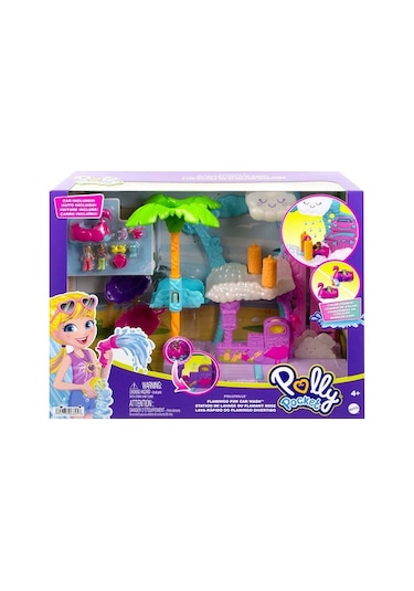 Polly Pocket Flamingo Araba Su Eğlencesi Seti HHJ05