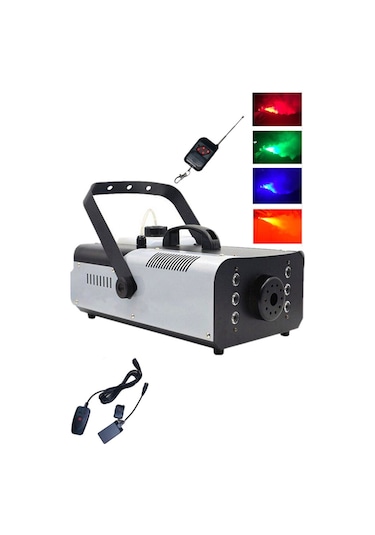 Quenlite Ql-2000Rgb Sis Makinası Led Işıklı 2000 Watt Uzaktan Kum