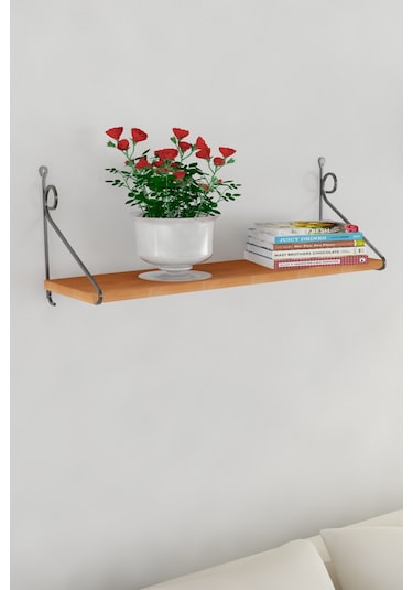 Decormet Seramoni Raf Seti 1 Raflı 200 720 Ceviz Çok Renkli