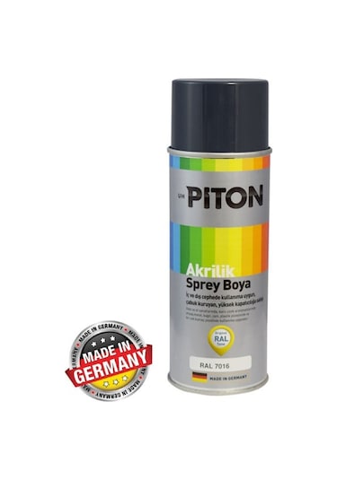 Piton Akrilik Sprey Boya 400 Ml Ral7016 Antrasit Gri