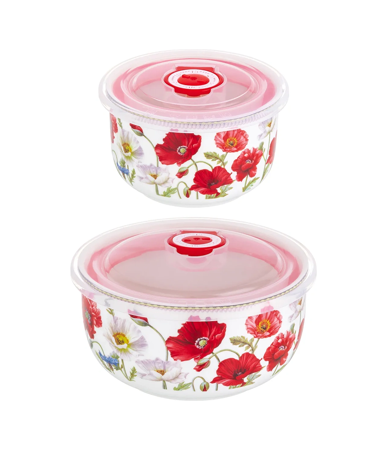 Elan Gallery Kapaklı Salata Kasesi "maki" 2 Adet, 560 Ml Ve 260 Ml 45765700 Beyaz