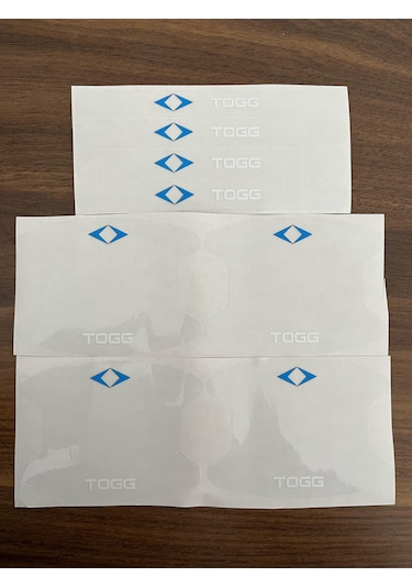 Togg Marka Araçlar İçin Kapı Kolu Çizik Önleyici 8'li Set