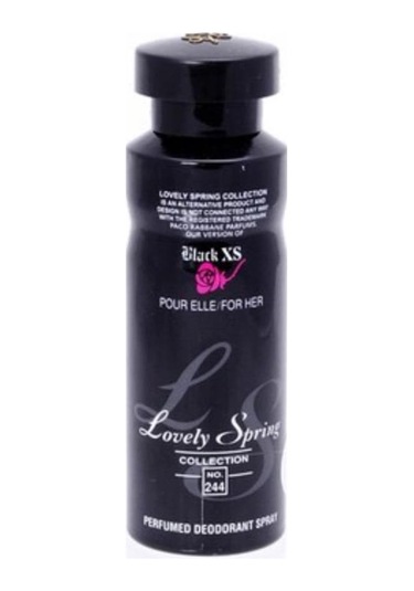 Lovely Spring Black XS Sprey Deodorant 200 ML