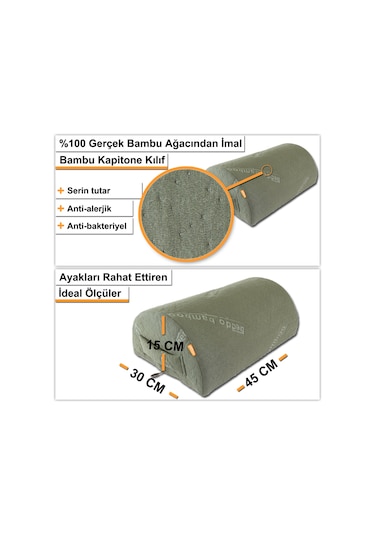Beddo Bambu Serisi Masa Altı Ayaklık Yastık