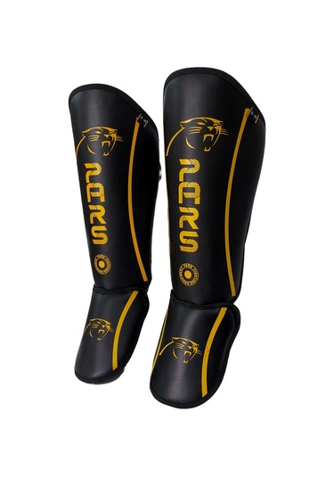Pars Guard Kick Boks ve Muay Thai Ayak Kaval Koruyucu Siyah PRS-2 Siyah - Sarı