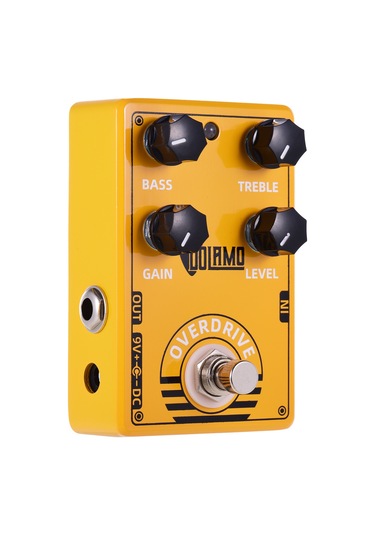 Geeksen Elektrik Gitar İçin Bas Tiz Seviye Kontrolleri Ve True Bypass Tasarımına Sahip D-8 Overdrive Gitar E Sarı