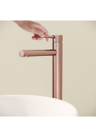 VitrA Origin A4255829 Çanak Lavabo Bataryası Soft Bakır