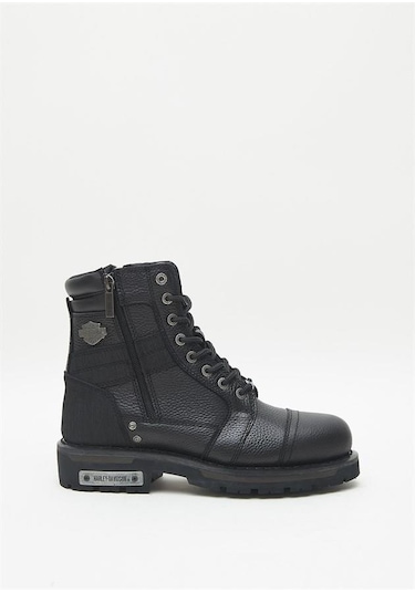 Harley Davidson Carter Black Deri Erkek Bot