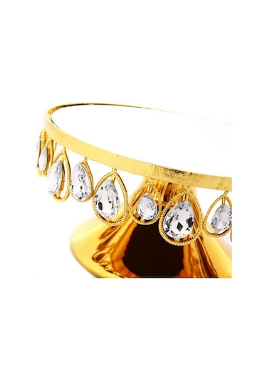 Vitale Nila Gold Ayaklı Tabak 22X11 CM Ak.Hq0010