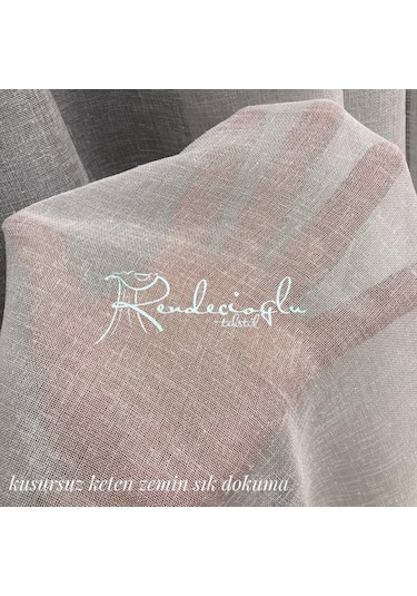 Tül Perde1. Sınıf Foldet Zemin Keten Etek Kurşun Çok Renkli