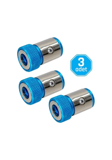 6134x3 Bits Uçlar İçin Mıknatıslı Vida Tutucu Halka 24 Mm 3 Adet