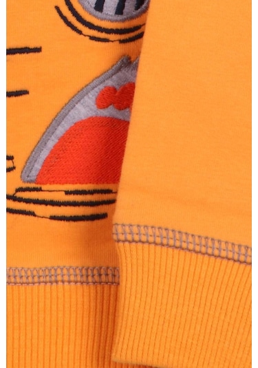 Breeze Erkek Bebek Eşofman Takımı Ayıcıklı Hardal Sarı (9 Ay-3 Yaş)