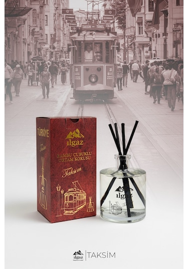 Taksim Bambu Çubuklu Oda Kokusu Türkiye Serisi Sandal - Yasemin 500 ML