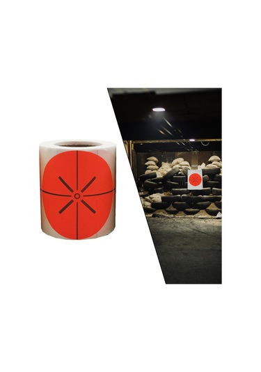 Kendinden Yapışkanlı Hedef Çıkartmaları Açık Hava Antrenman Kağıdı Çıkartmaları Kırmızı 3 İnç Diğer