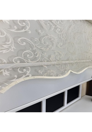 Storburada Çift Mekanizmalı Bej Tül Ekru Stor Perde Stb-133 Bej