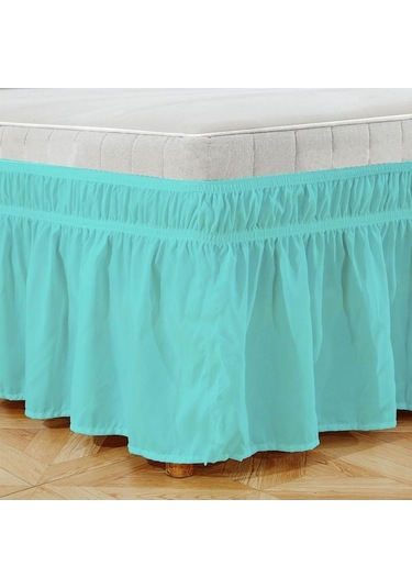 Novahub Gökyüzü Mavisi 4 Boyut 14 İnç Damla Kolay Takılabilir-elastik Toz Etrafına Sarılır F Makinede Yıkanabilir Yatak Fon Perde 56863003 Gökyüzü Mavisi - Diğer Diğer Gökyüzü Mavisi