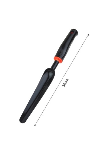 Bahçe Aracı Siyah Kauçuk Saplı Yuvarlak Şekilli Ot Çektirme