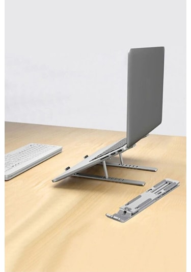 Alüminyum Ayarlı Laptop Apple Uyumlu MacBook Notebook Yükseltici Stand