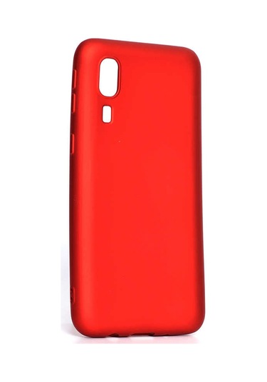 Noktaks - Galaxy A2 Core Uyumlu - Kılıf Mat Soft Esnek Premier Silikon Kapak - T8272 - Kırmızı Kırmızı