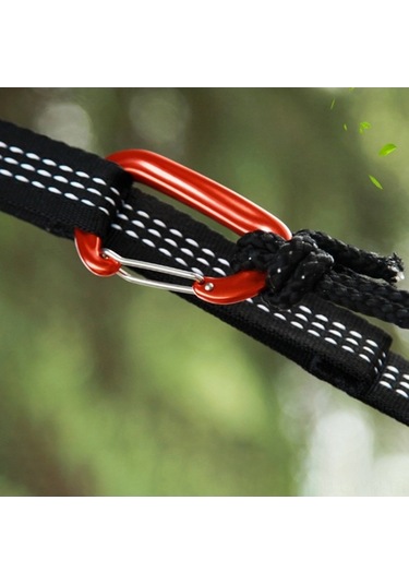 Pazly 6 Adet Süper Dayanıklı 12kn Kapalı Kilitli Karabina - Kamp, Hiking, Tekne İçin Yeşil Yeşil