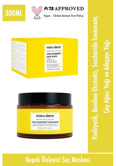 Maruderm Kepeğe Karşı Etkili Saç Maskesi 300 ML