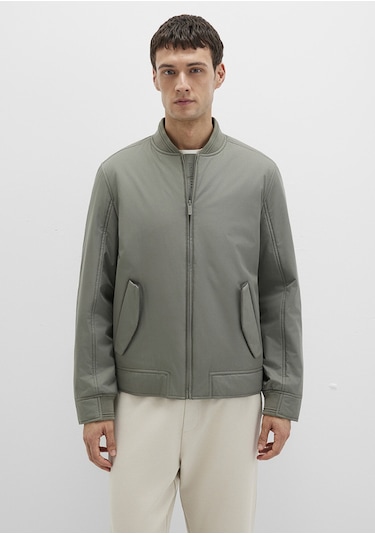 Mavi - Yeşil Bomber Ceket 0110616-85485 Yeşil