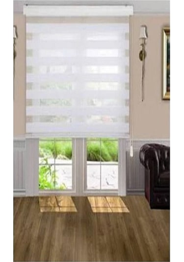 Networkavm Düz Stor Zebra Perde 220 X 201 Beyaz