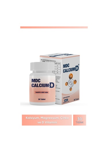 Mdc Calcium-D Takviye Edici Gıda 30 Tablet